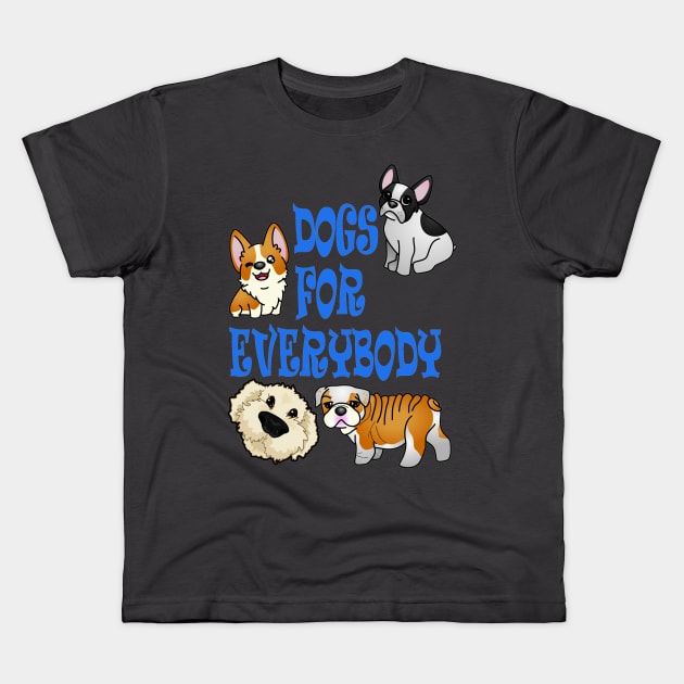 Dogs for everybody! Kids T-Shirt by Ashkerdoodles